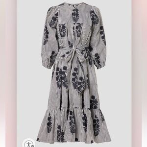 SZ Blockprints Aaron navy dress sz S